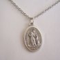 St. Francis of Assisi Wolf of Gubbio Peace Prayer on Stainless Steel Necklace