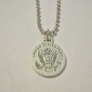 3/4" United States Army / St. Christopher Necklace
