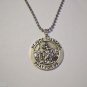 Silver Plated Saint Jude Thaddeus Medallion Stainless Steel Ball Chain Necklace