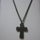 Hematite Egyptian Ankh Cross 18" Gunmetal Necklace