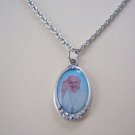 Silver Plated Portrait of Pope Francis on a Stainless Steel Necklace