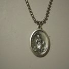 St. Bernadette Medal Stainless Steel Necklace ILLNESS