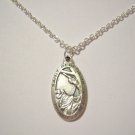 1" Pewter Saint Peregrine on a Stainless Steel Necklace CANCER AND THE SICK