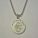 United States Navy St. Christopher Ball Chain Necklace