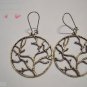 Large Antiqued Brass Tree of Life Earrings FREE SHIPPING