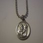Saint Andrew Medal Stainless Steel Ball Chain Necklace