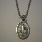 Saint Luke Medal Stainless Steel Ball Chain Necklace