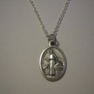 Saint Luke Medal on a Silver Plated Necklace PHYSICANS