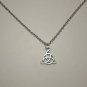 Small Celtic Triquetra or Knot Pendant on a Stainless Steel Necklace