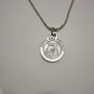 Ox Silver Police Officer St. Michael on a Bar and Ball Stainless Steel Necklace