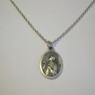 St. Stephen Medal on an Antiqued Silver Plated Necklace ~ Decons ~ Alter Servers