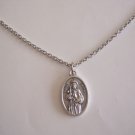 Oxidized Silver Plated Saint James on a Stainless Steel Necklace  Rheumatoid