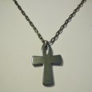 Large Hematite Egyptian Ankh on a 4.8 x 8.5 mm Gunmetal Necklace ~ LIFE ~ PEACE