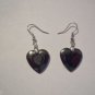A Pair of Black Hematite Heart Earrings ~ REDUCES STRESS