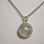 Oxidized Silver Plated Police Officer St. Michael on a 24" Stainless Steel Necklace