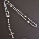 Rome Rosary Glass 8 mm AB Beads St. Peter's Basilica Centerpiece Four Basilicas