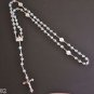 Rome Rosary Glass 8 mm AB Beads St. Peter's Basilica Centerpiece Four Basilicas