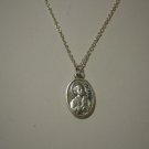 Saint Peter and Saint Paul on 24" Stainless Steel Necklace