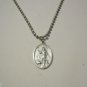 Silver Plated Lazarus of Bethany on a 24" Stainless Steel Ball Chain Necklace