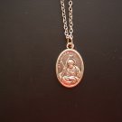 Oxidized Silver St. Andrew on a 24" Stainless Steel Necklace Performers Golfers