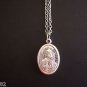 Oxidized Silver St. Peter and St. Paul on a 24" Stainless Steel Necklace