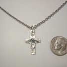Pope Francis Official Papal Crucifix on a 24" Stainless Steel Necklace