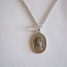 Ecce Homo Behold the Man Our Lady of Sorrow Medal  on a 24" Stainless Steel Necklace