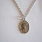Ecce Homo Behold the Man Our Lady of Sorrow Medal  on a 24" Stainless Steel Necklace