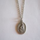 Saint Mary Magdalene Holy Medal  on a 24" Stainless Steel Necklace