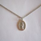 Mary Help of Christians Holy Medal  on a 24"Stainless Steel Necklace