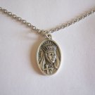 Saint Barbara on a 24" Stainless Steel Necklace #2 Patron St. of Fireman