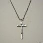 Christ on the Cross on a 30" Stainless Steel Ball Chain Necklace