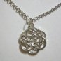 Silver Plated Round Celtic Knot on a 24" Stainless Steel Necklace