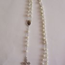 St. Gerard Rosary with Glass Imitation Pearl 6 mm Beads Mothers Unborn Children