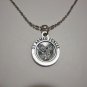 Silver Pltd Armed Forces & St. Michael on a 24" Bar & Ball Stainless Steel Necklace