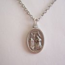 St.Rita Medal on a 24" Stainless Steel Necklace ~ Impossible or lost causes ~ abuse