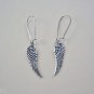 A pair of Silver Plated Angel Wings Earrings