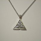 Celtic Triquetra on a 24" Stainless Steel Necklace ~ Triple Goddess ~