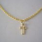 Beautiful Small Gold Plated Cross on a 18" Gold Plated Necklace