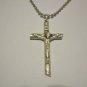 Silver Plated Crucifix on 24" Stainless Steel