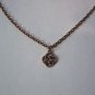 Small Copper Plated Celtic Knot on an 18" Copper Plated Necklace ~
