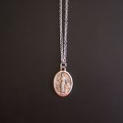 Oxidized Silver Saint Luke Medal on a 24" Stainless Steel Necklace ~ Physician's