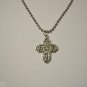 4 Way Cross on a 30" Stainless Steel Ball Chain Necklace ~ Will not tarnish or rust