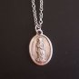 Oxidized Silver St. Matthew on a 24" Stainless Steel Necklace  Accountants Security