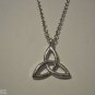 A Celtic Triquetra or Celtic Knot on a 24" Stainless Steel Necklace ~ Irish ~ Mother