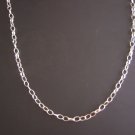Beautiful Silver Plated 6 x 8 mm 24" Necklace