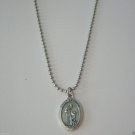 St. Francis and Pope Francis on a 24" Stainless Steel Ball Chain Necklace