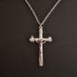 Silver Plated La Salette Crucifix on a 24" Stainless Steel Necklace