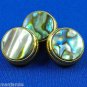 24k Gold Plated Paua Abalone Valve Finger Buttons as Pictured