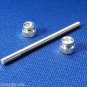Genuine Blessing Trumpet 3rd Slide Stop Screw Rod with 2 nuts - Silver Plated